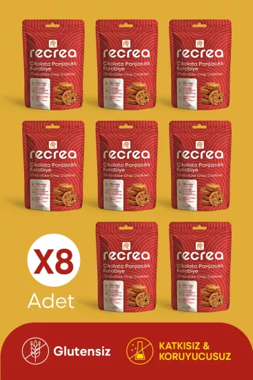 ÇİKOLATA PARÇACIKLI KURABİYE - 8’Lİ PAKET