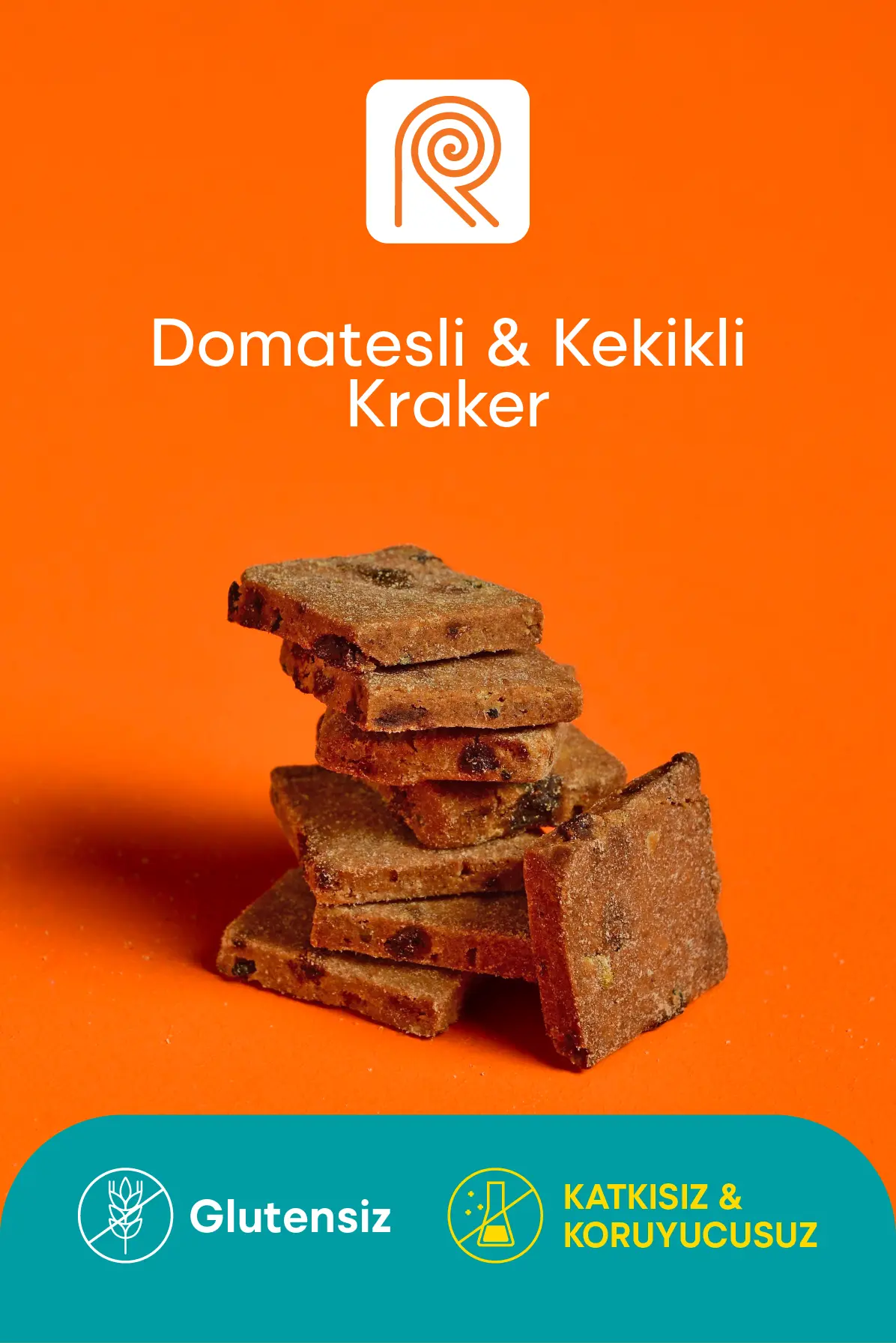 DOMATESLİ & KEKİKLİ KRAKER
